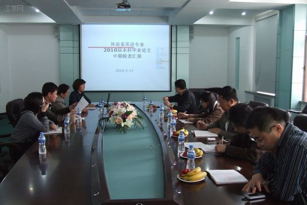 外語系英語專業(yè)本科畢業(yè)論文工作迎接學(xué)校專家組中期檢查